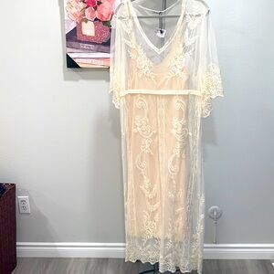 BNWT- Zara summer dress/ lace/embroidered
